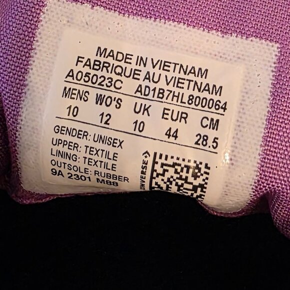 Converse Special Edition Chuck 70 in Granddaddy Jelly purple. Size 10 - Picture 9 of 9